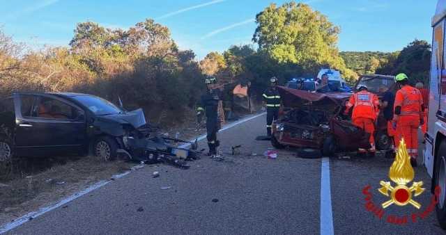 Terribile frontale tra due auto ad Aglientu: morto un uomo, due feriti