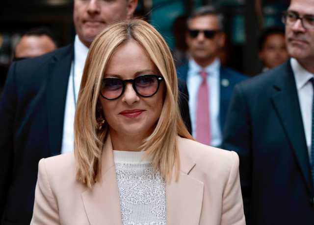 La premier Meloni a New York: 