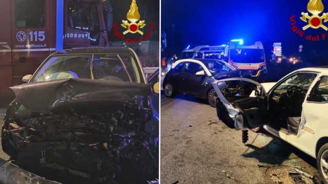 Cagliari, violento scontro frontale in viale Elmas: ci sono feriti