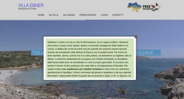 Porto Pino, residence vieta l'accesso ai cittadini israeliani: 