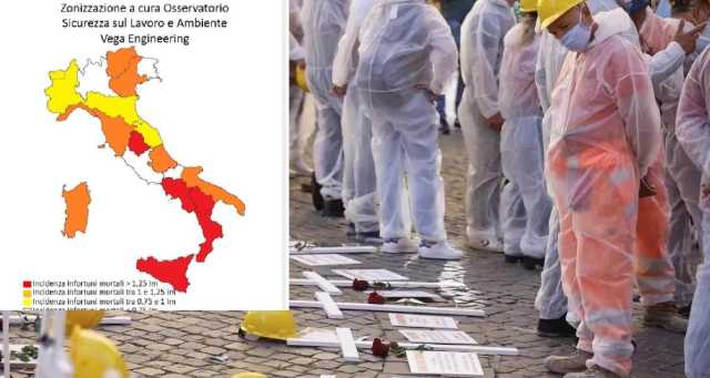 Morti sul lavoro, la Sardegna in 