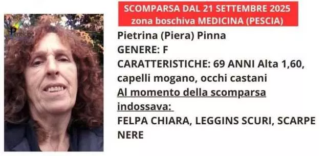 Piera Pinna, originaria della Sardegna e scomparsa in Toscana: 