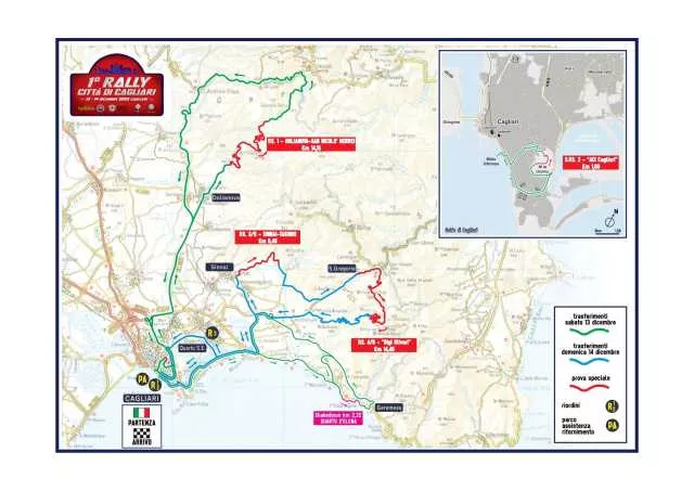 Percorso Rally Cagliari Primo Rally a Cagliari, svelato il programma: ecco il percorso ufficiale