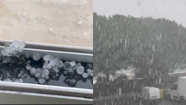 Pioggia battente e grandine: 10 minuti di paura e disagi nel cagliaritano (VIDEO)