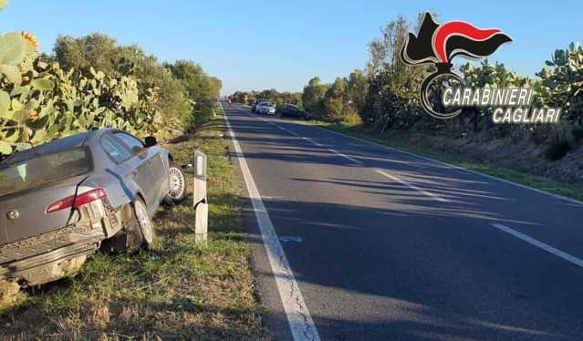 Tragico scontro frontale a Villasor: morto un uomo di 45 anni, tre feriti gravi