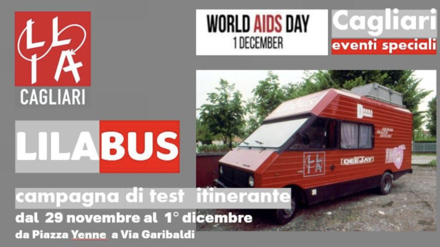 Lila, test hiv gratis tra piazza Yenne e via Garibaldi: a Cagliari arriva il bus della prevenzione