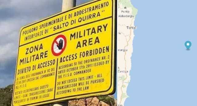 Possibili ordigni in mare al largo di Quirra: diverse zone interdette 