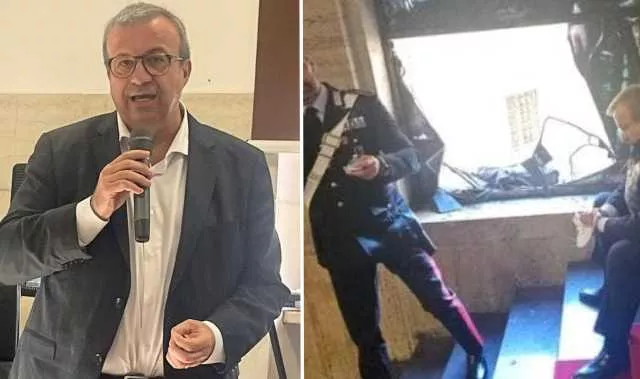 Emanuele Cani Mimit L'assessore sardo Cani scivola e rompe la vetrata di Sironi al Mimit: