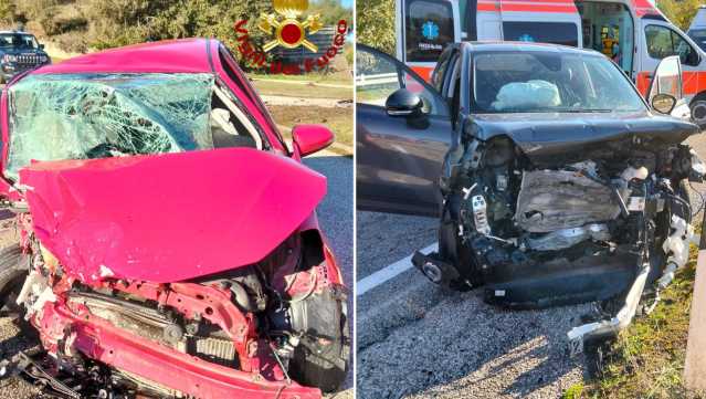 Incidente Noragugume Scontro frontale a Noragugume: due donne ferite, arriva l'elisoccorso