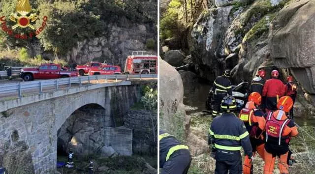 Un volo di 10 metri giù dal ponte con l’auto: così sono morti i tre operai egiziani a Villagrande