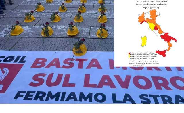 Morti sul lavoro, in Sardegna 14 dall'inizio dell'anno: l'Isola è in zona gialla