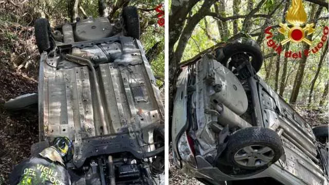 Sorgono, perde il controllo dell'auto e vola fuori strada sulla provinciale 31: ferito un 26enne di Austis