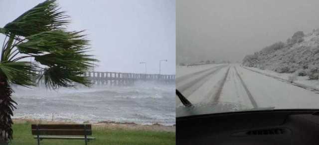 Forte vento e rischio neve in Sardegna: a Cagliari e Quartu chiusi i parchi