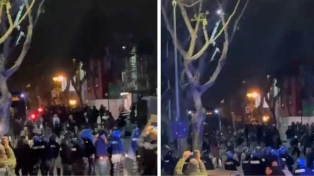 Il no della questura non ha fermato i manifestanti per la Palestina: tensione a Cagliari, la polizia circonda il corteo (Video)