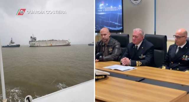 Nave in avaria ed equipaggio in salvo, l'arrivo a Cagliari: 