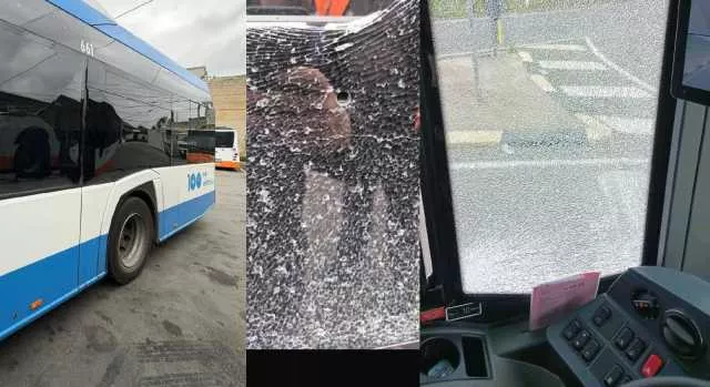 Cagliari, colpiti tre bus Ctm durante il servizio: