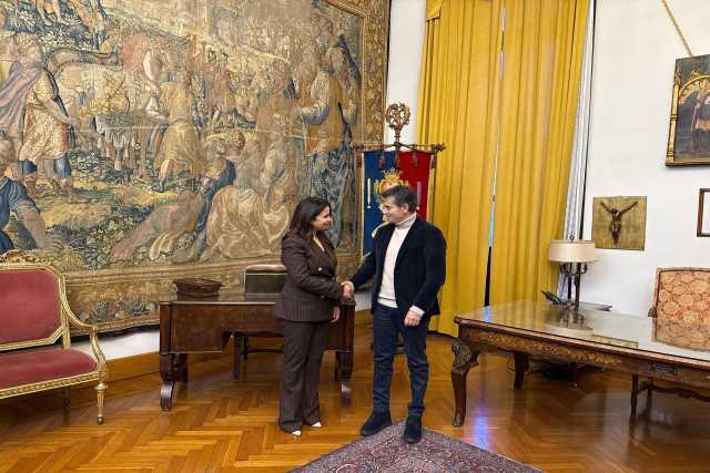 Cagliari, il sindaco Zedda riceve la console generale del Regno del Marocco Soad Souleimani