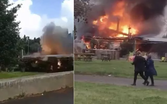 Paura a Guspini, esplosione e fiamme in un ristorante ai giardini pubblici