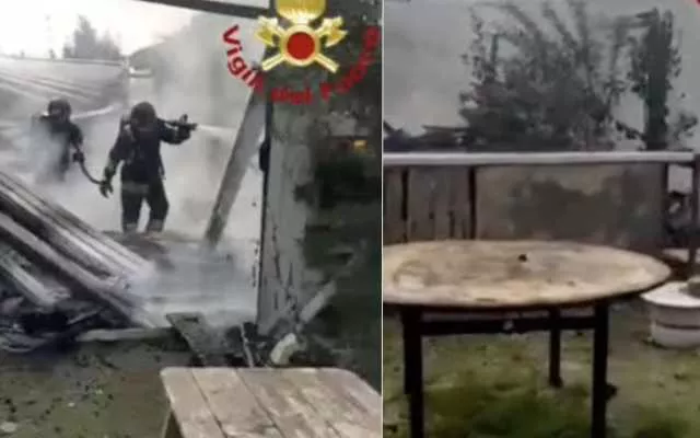 Incendio Locale Guspini Vff