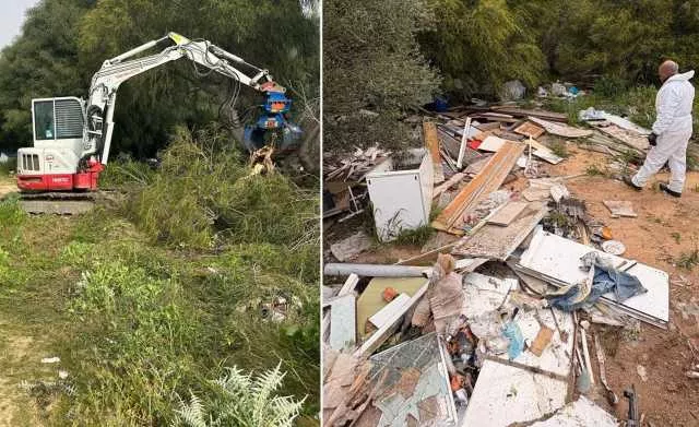 Al via la bonifica dell'area demaniale di Santa Gilla a Cagliari: oltre 90 tonnellate di rifiuti abbandonati