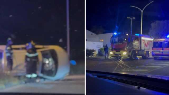 Notte di paura sul Lungomare Poetto: due auto ribaltate, feriti gravi (Video)