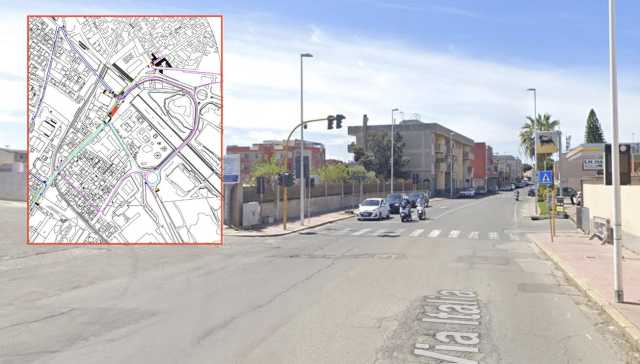 Pirri, cambia il traffico per un mese in via Italia: lavori al collettore 