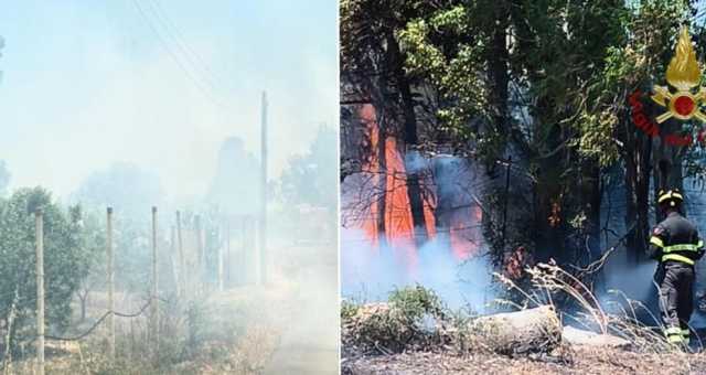 Domenica di roghi in Sardegna, da Quartu a Uta: case minacciate dal fuoco