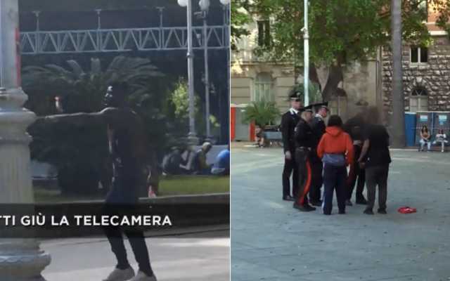 Piazza del Carmine al centro delle polemiche, minacce alla troupe tv: 
