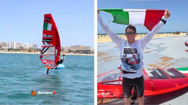Il velista sardo Pilloni è campione U23 e bronzo assoluto agli Europei in Portogallo
