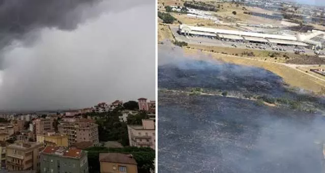 Sardegna tra acqua e fuoco: allerta per temporali e incendi anche oggi e domani