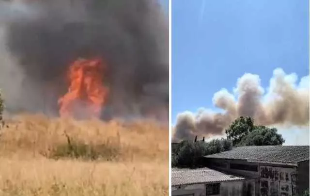 Incendio a San Sperate, le fiamme arrivano nella periferia cittadina: blackout e paura