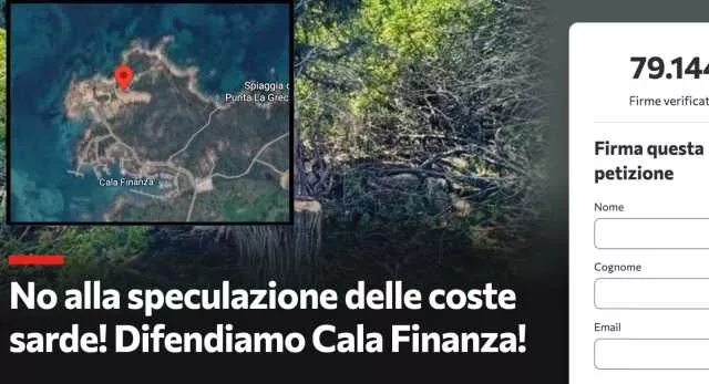 Resort a Cala Finanza: una petizione online per dire “no” al progetto, raggiunte quasi 80mila firme 