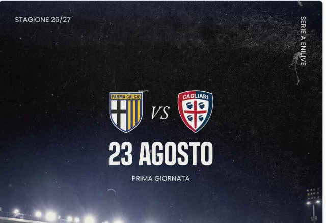 Serie A 2026/2027: per il Cagliari la prima sfida a Parma, ecco il calendario