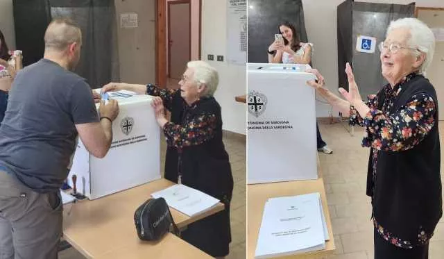 Giovanna Murgia, la centenaria al voto per le comunali a Seulo (Video)