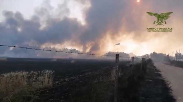 Incendi Sardegna Serramanna Rischio incendi, scatta una nuova allerta nel Cagliaritano