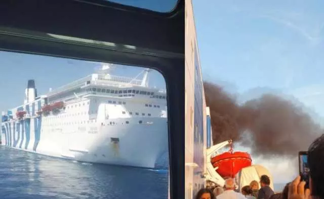Gnv Azzurra, la nave arriva a Porto Torres dopo l’incendio: allestito un presidio sanitario sul posto