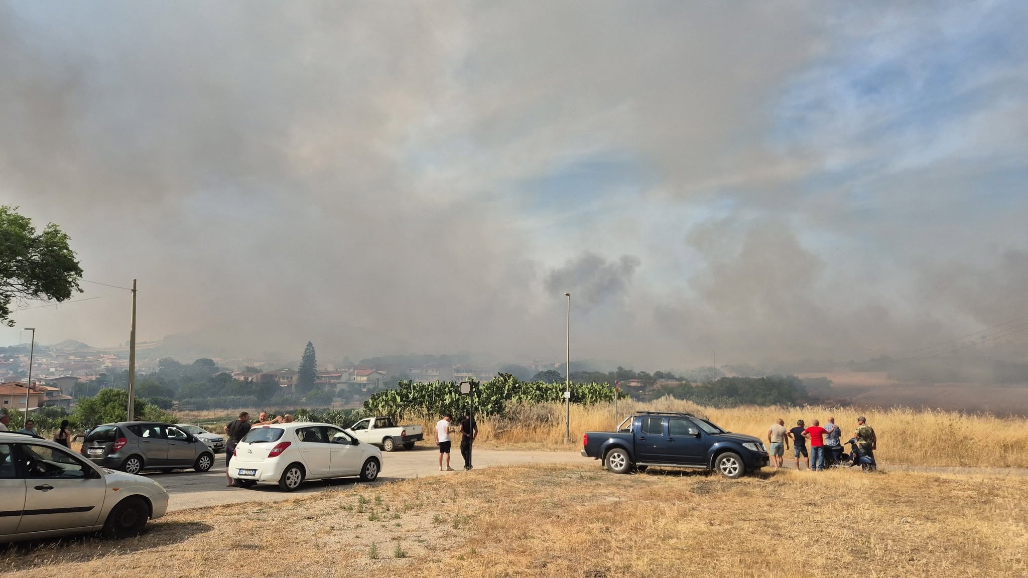 Incendio Nuraminis Foto 14 Giugno