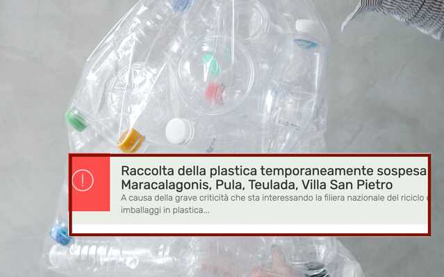 Scatta lo stop alla raccolta della plastica da Maracalagonis a Pula, l'avviso della società: "Non esponete i mastelli"