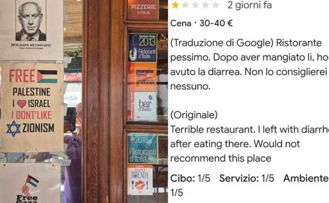 Recensioni Negative Ristorante San Sperate Cartelli contro Israele, raffica di recensioni negative (e fake) sul ristorante Ada a San Sperate