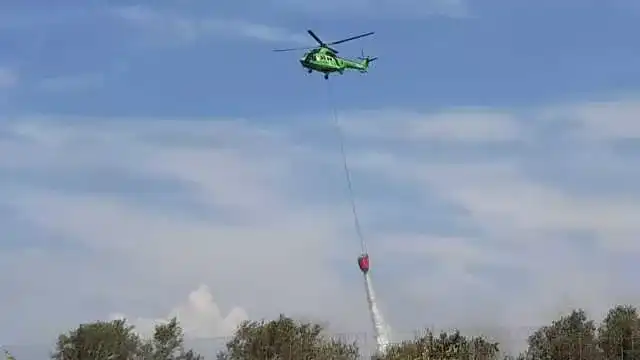 Ancora fiamme in Sardegna: bruciano le campagne di Arzachena, in volo gli elicotteri