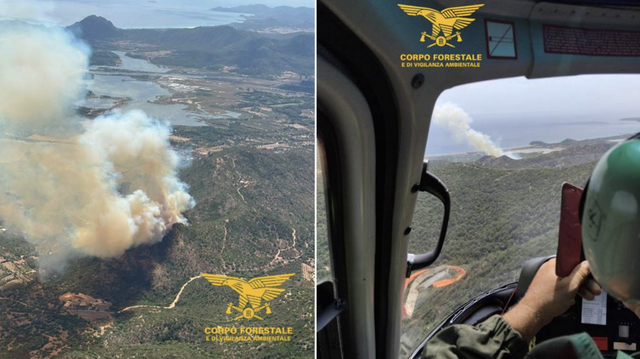 Grosso rogo nelle campagne di Muravera, evacuata una persona fragile: richiesto l'intervento di un Canadair