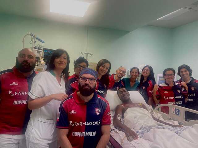 Trepy migliora ancora: lascia la Terapia intensiva e regala la sua maglia ai sanitari che lo hanno salvato