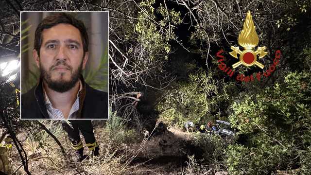 Trovato morto l'imprenditore di Sassari scomparso da giorni: il corpo nell'auto precipitata per oltre 30 metri nel dirupo