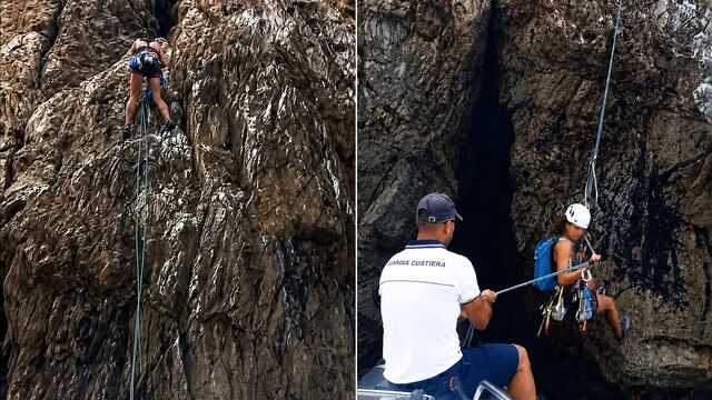 Escursionista colto da un malore su una falesia calcarea a Masua: salvato dalla Guardia Costiera