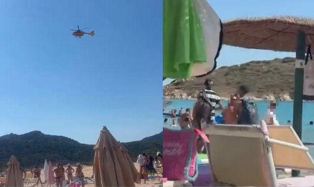 Barchino di migranti colpisce una bagnante in mare a Chia: soccorsa con l'elicottero