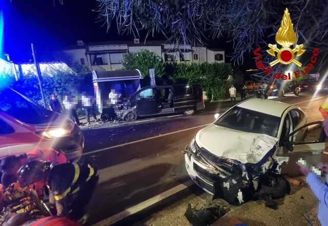 Incidente ad Arzachena, sei feriti nello scontro frontale fra due veicoli