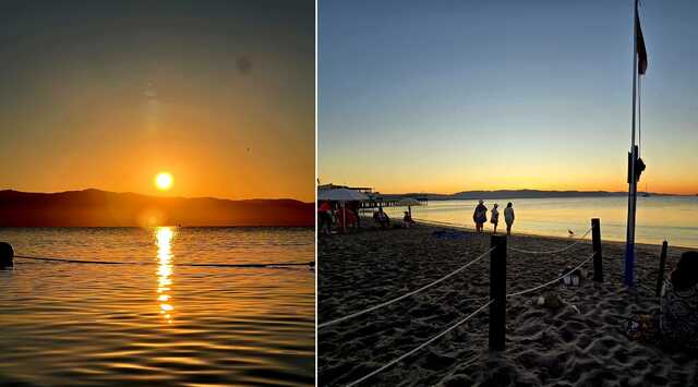 Il bagno della salute all'alba del primo settembre: "Sempre più persone in spiaggia al Poetto"