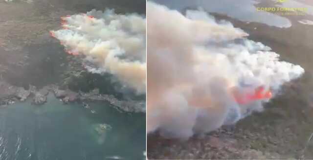 Grande incendio a La Maddalena, immensa colonna di fumo nelle campagne (VIDEO)