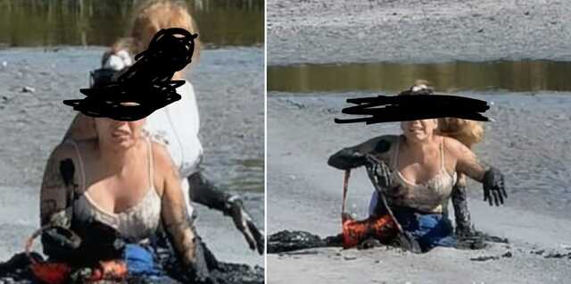 Bloccate con il fango fino al busto: la passeggiata a Molentargius diventa una disavventura