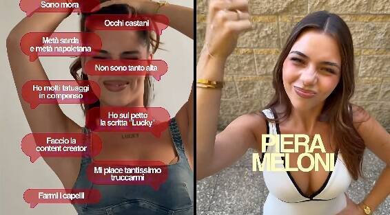 La content creator sarda Piera Meloni fa capolinea al Grande Fratello Vip: "Sono emozionata"
